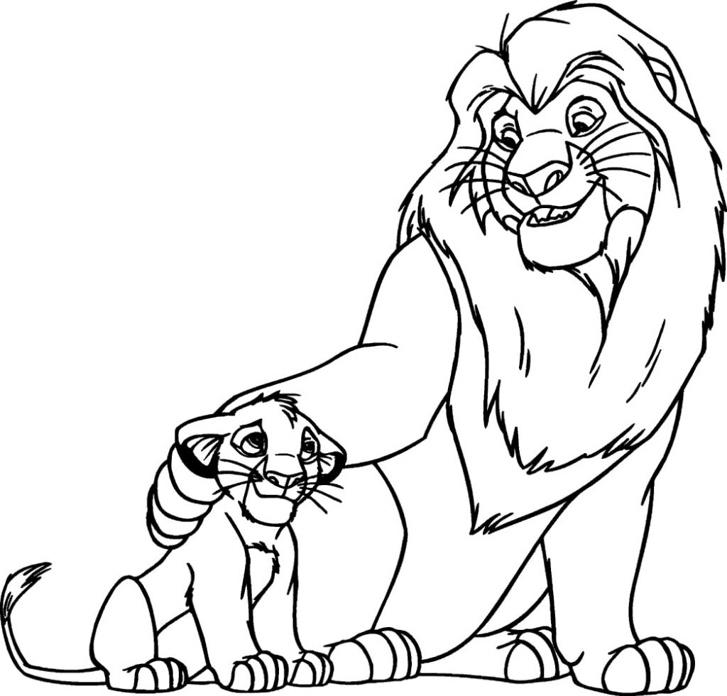Sư tử mẹ và sư tử con nè