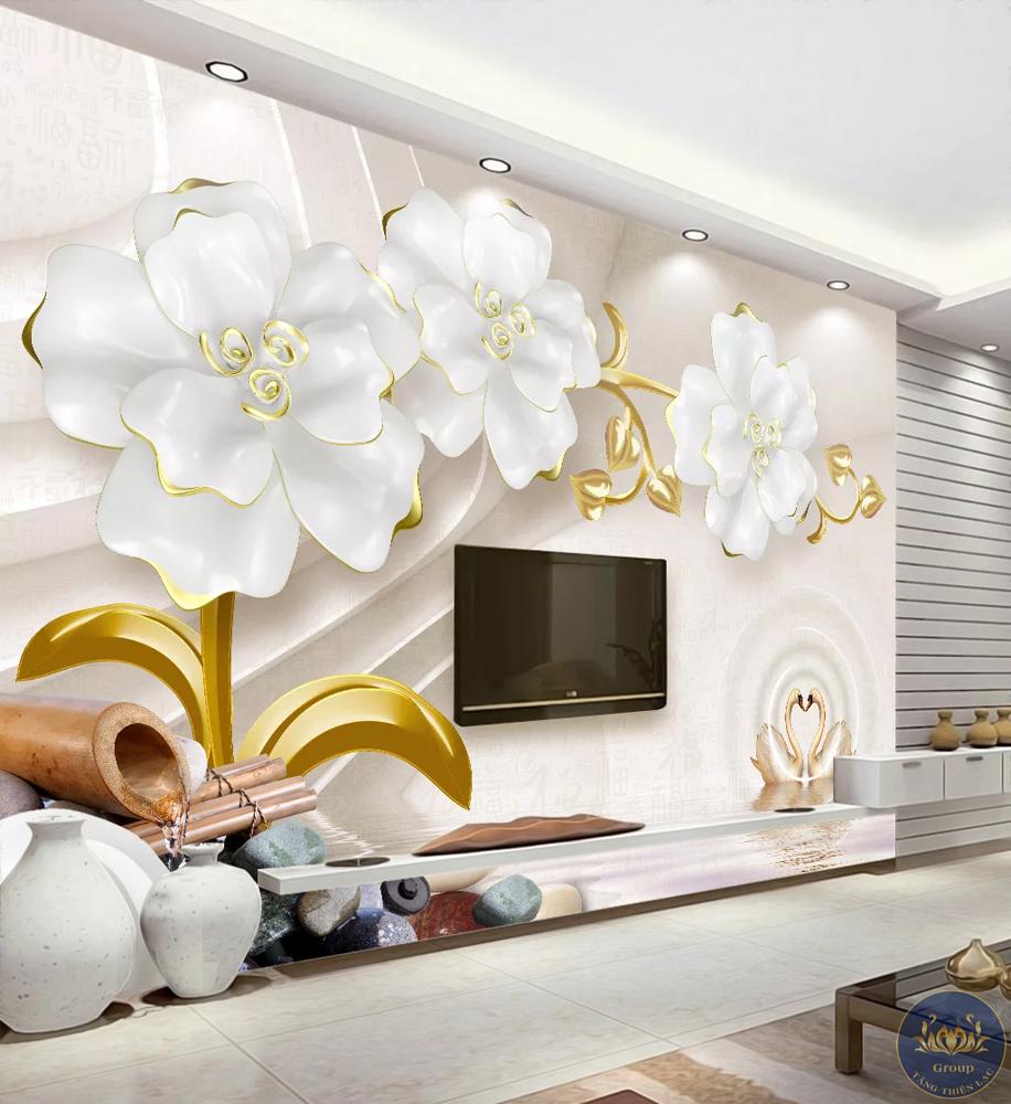 Tranh 5D dán tường đẹp cho phòng khách & phòng ngủ