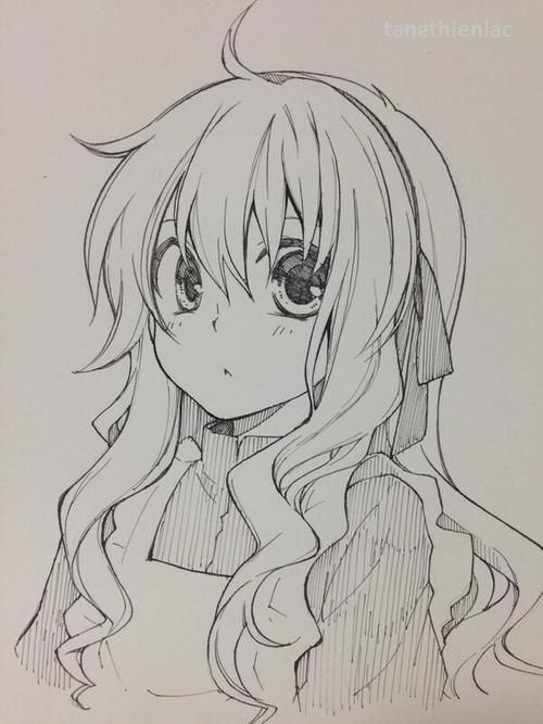 Cách vẽ cô gái anime đơn giản #93 | Vẽ cô gái bằng bút chì dễ dàng - YouTube